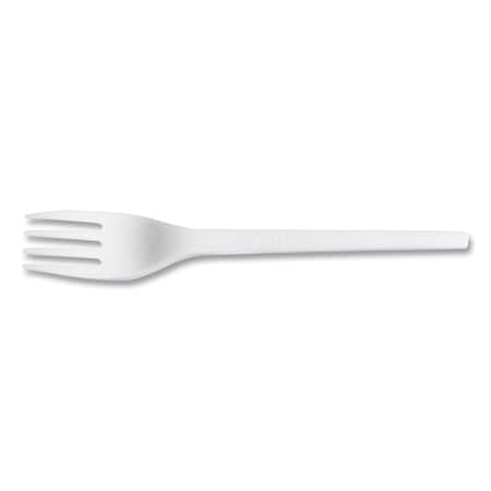 Vegware White CPLA Cutlery, Fork, PK1000 VW-FK6.5